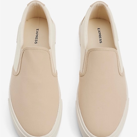 Express Other - New express Two-Tone Canvas Slip-On Sneakers